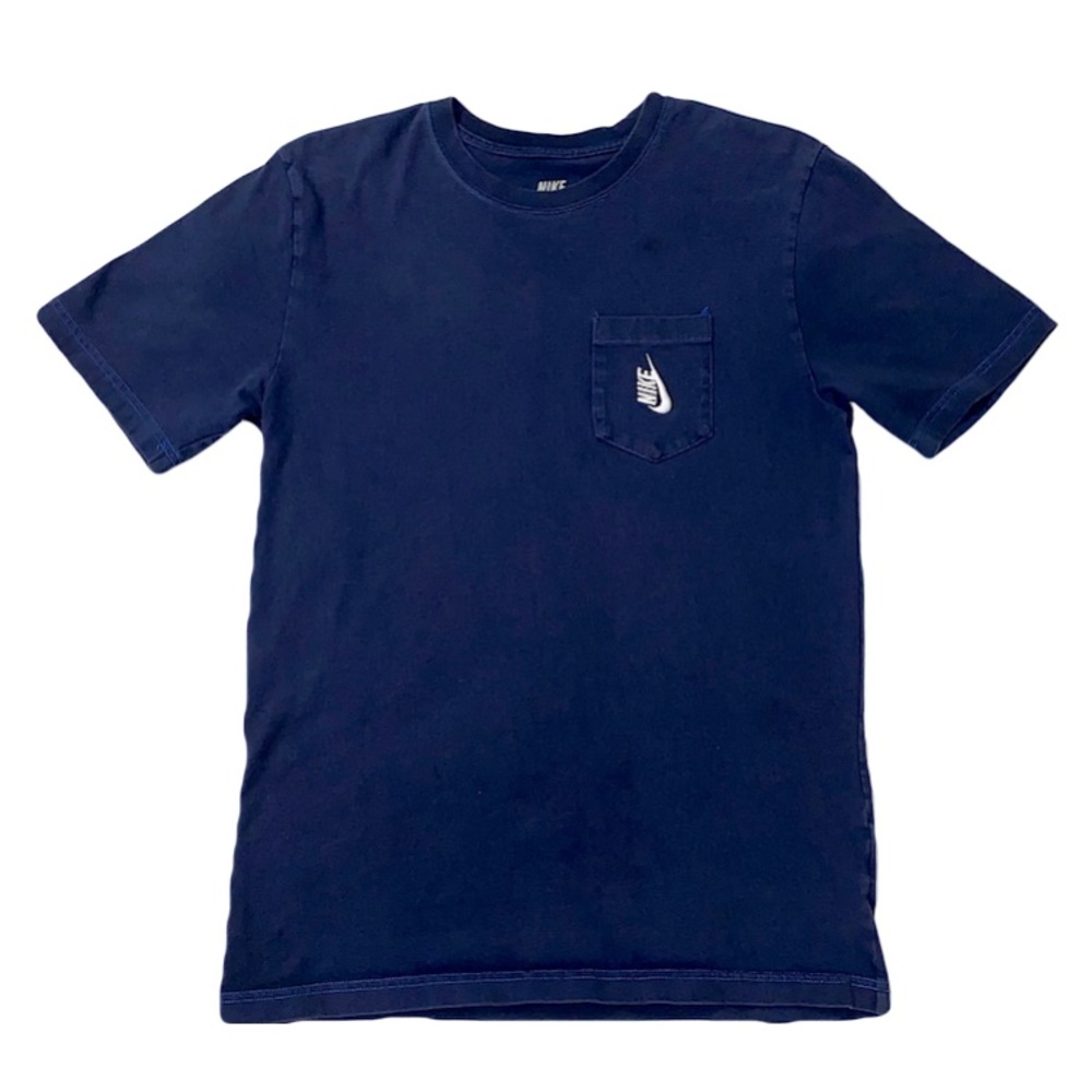 Simple Embroidered Nike Navy Blue T-Shirt ✔️